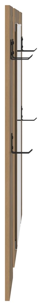 vidaXL Τοίχου Κρεμάστρα Επιτοίχιο artisan δρυς 96 x 1.5 x 90 εκ