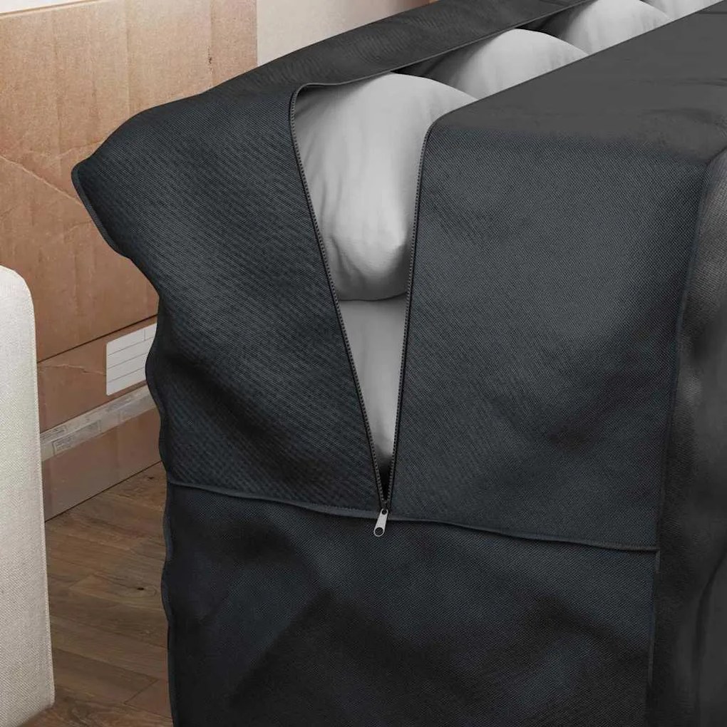 vidaXL Τσάντα Αποθήκευσης Υπαίθρου Μαύρο 175 x 55 x 75 εκ. Ύφασμα 600D