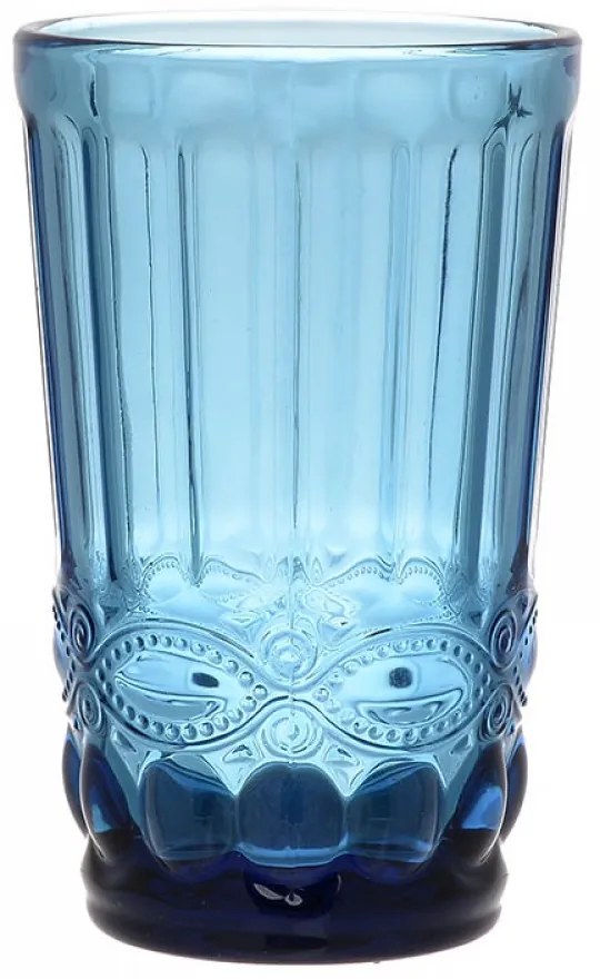 Σετ Ποτήρια Νερού από Γυαλί σε Μπλε Χρώμα 310ml 6τμχ