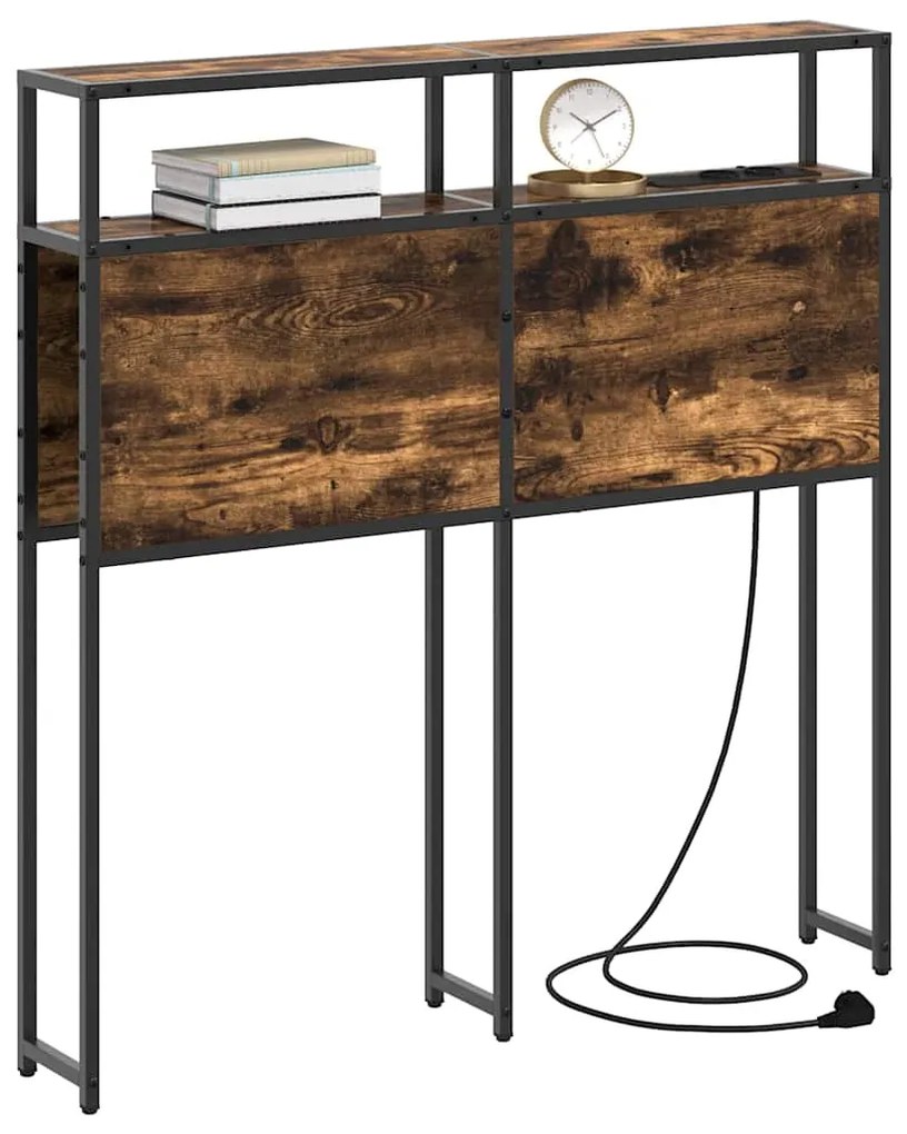 vidaXL Κεφαλάρι Αποθήκης Καπνιστή δρυς 100 cm Επεξεργασμένο ξύλο