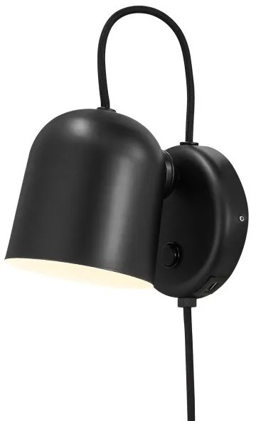 Απλίκα Φωτιστικό Τοίχου 1xGU10 Reading Light Μαγνητικό Αμπαζούρ Angle DFTP -2120601003-Μαύρο 2120601003