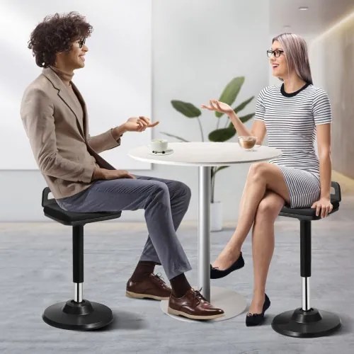 VEVOR Wobble Chair Height-Adjustable (24.6-34.4&quot;) Active Chair with Handle Black