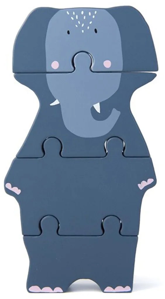 Ξύλινο Παζλ Με 4 Κομμάτια Trixie Body Elephant