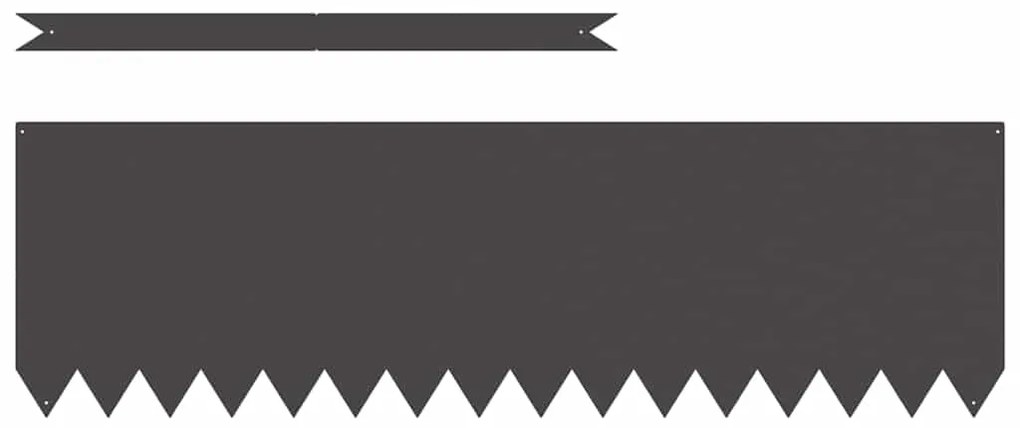 vidaXL Περίγραμμα γκαζόν 30 pcs Μαύρο 100 x 0.05 x 20 εκ