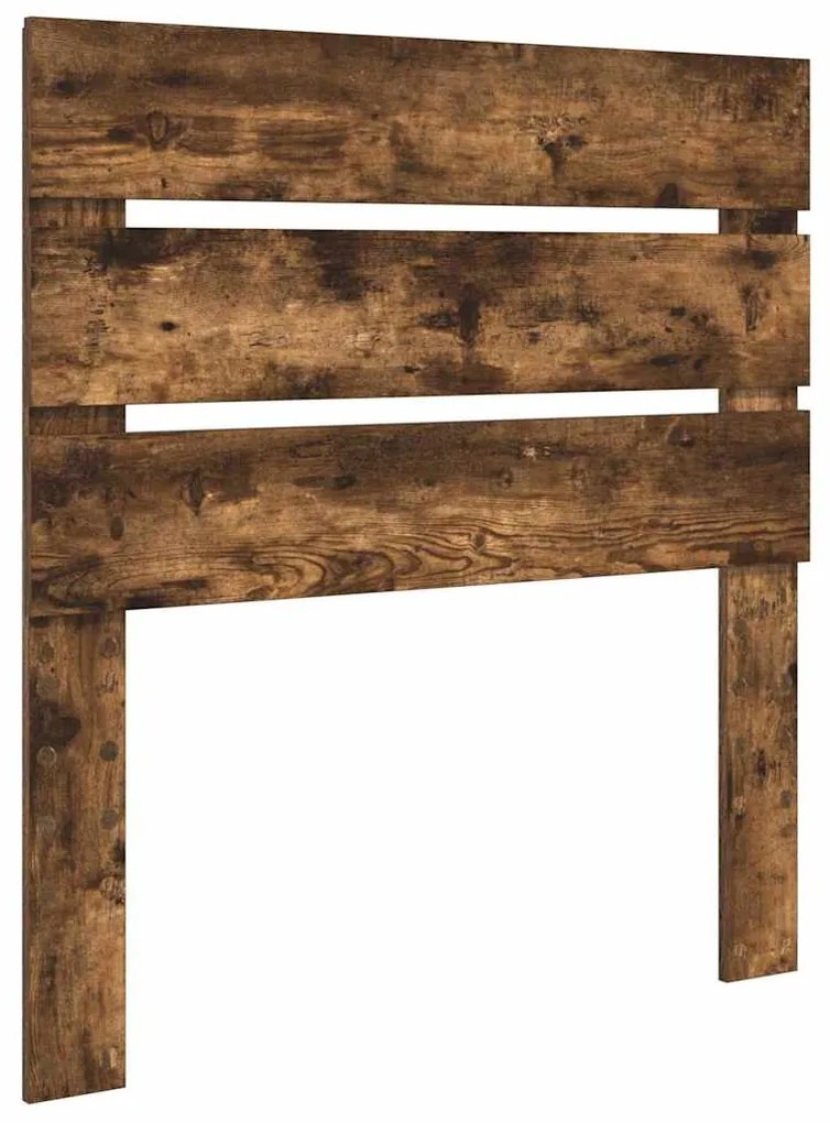 vidaXL Κεφαλάρι με κεφαλάρι Καπνιστό Δρύς 100 cm Επεξεργασμένο ξύλο