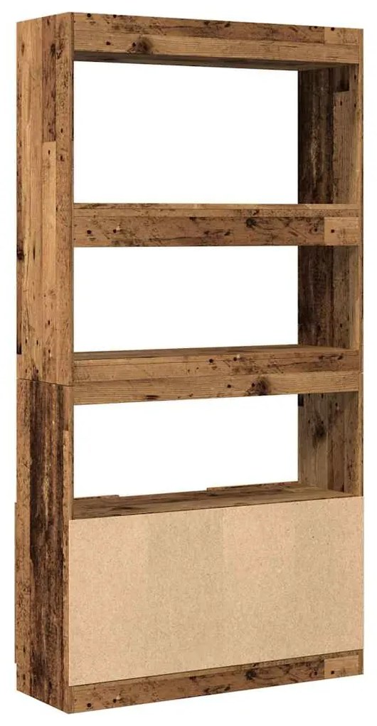 vidaXL Ντουλάπι Όψη Παλαιού Ξύλου 92x33x180 εκ. Επεξεργασμένο Ξύλο