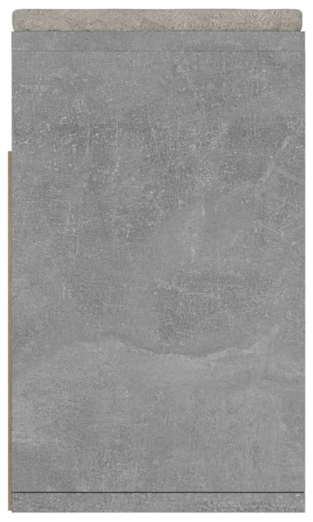 vidaXL Παπουτσοθήκη Γκρι Σκυρ. 104 x 30 x 49 εκ. Μοριοσανίδα Μαξιλάρι