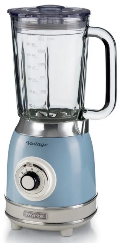 Μπλέντερ Ariete VINTAGE 2.0 0583/05, 1000W, 1,5 l, 4 λεπίδες, 4 ταχύτητες + παλμοί, θρυμματισμός πάγου, Μπλε