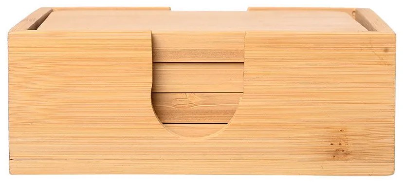 ESTIA ΣΟΥΒΕΡ BAMBOO ESSENTIALS 11x11cm ΜΕ ΘΗΚΗ 5 ΤΕΜ.