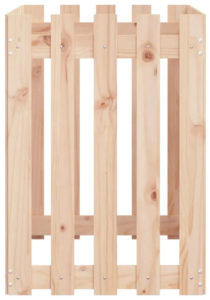 vidaXL Ζαρντινιέρα Υπερυψωμένη Σχ Φράχτη 100 x 50 x 70 εκ. Μασίφ Πεύκο
