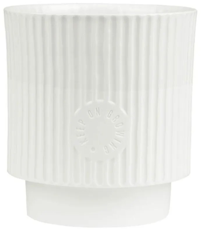Βάζo Πορσελάνινο Keep On Growing RD0016498 14,5x13,5cm White Raeder Porcelain,Glass