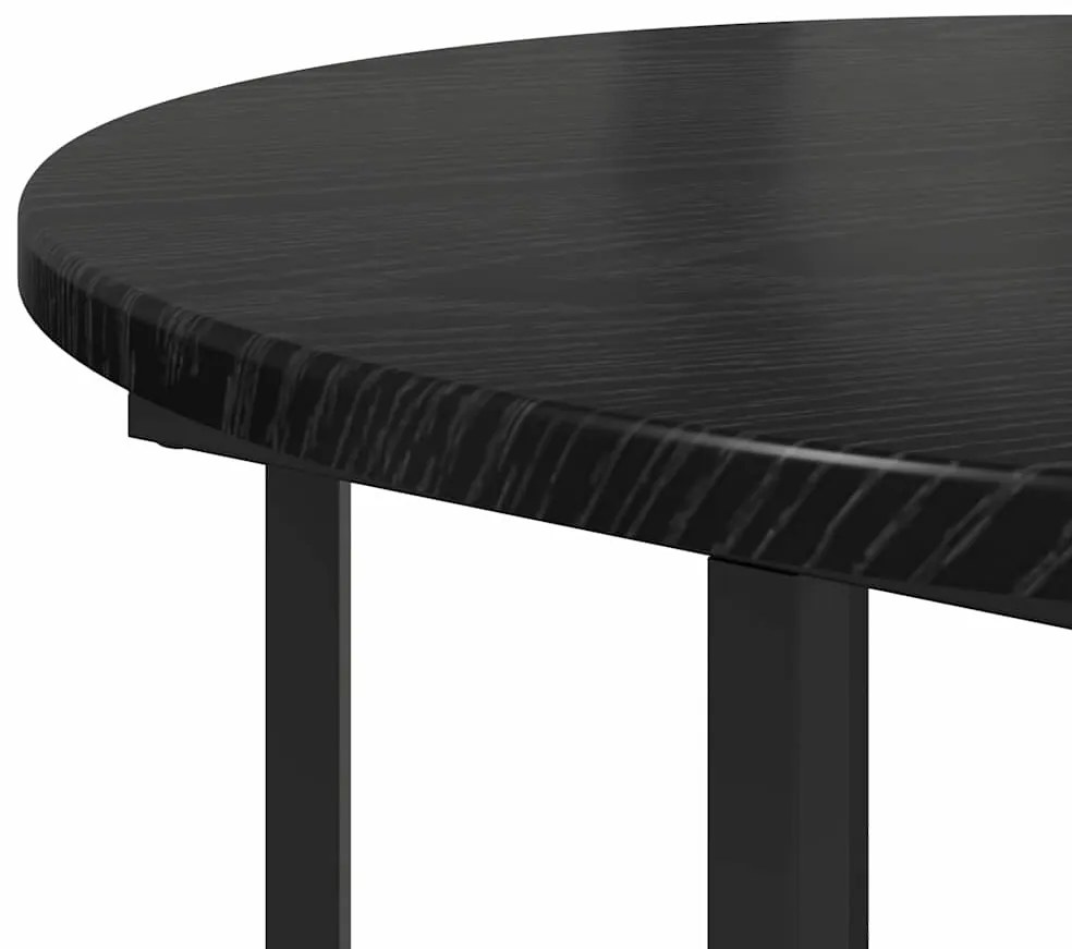vidaXL Σετ βοηθητικά τραπεζάκια 2 pcs Μαύρη δρυς 50 x 50 x 50.5 cm