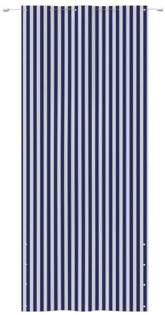 vidaXL Διαχωριστικό Βεράντας Μπλε & Λευκό 120 x 240 εκ. Ύφασμα Oxford