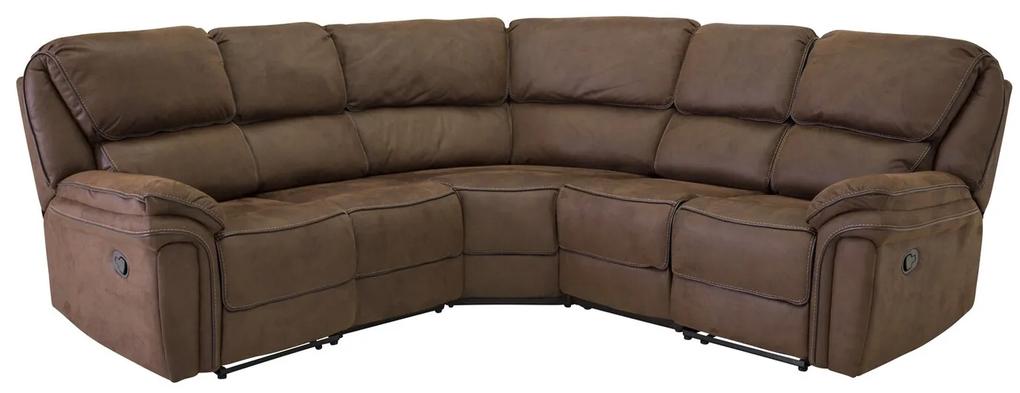 Ρυθμιζόμενος γωνιακός καναπές Dallas E100, 104x255x255cm, 51 kg, Καφέ, Ταπισερί | Epipla1.gr