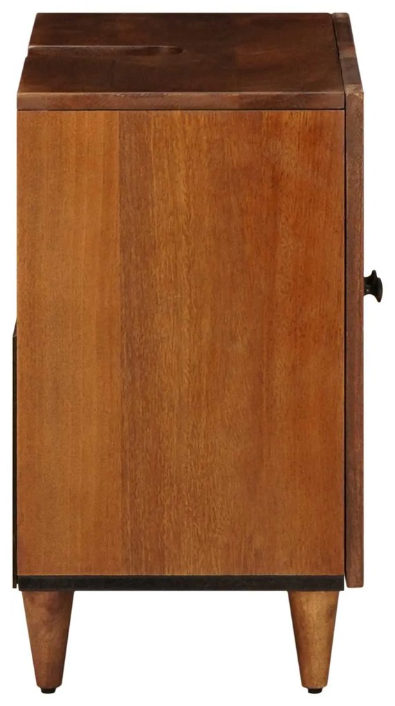 vidaXL Ντουλάπα Νιπτήρα Mπάνιου με αποθήκευση Καρυδιά 62 x 33 x 58 εκ.