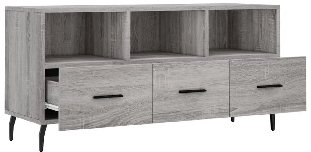 vidaXL Έπιπλο Τηλεόρασης Γκρι Sonoma 102 x 36 x 50 εκ. Επεξεργ. Ξύλο