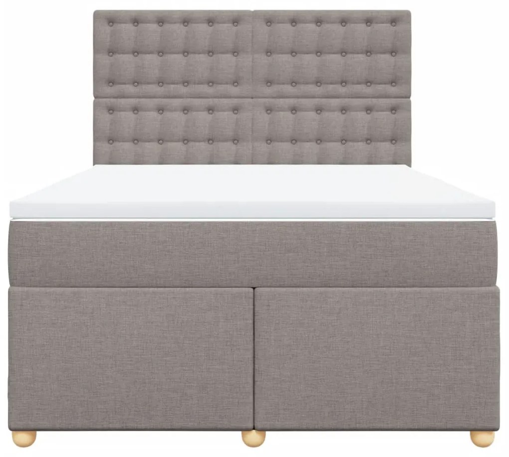 ΚΡΕΒΑΤΙ BOXSPRING ΜΕ ΣΤΡΩΜΑ TAUPE 140X200 ΕΚ. ΥΦΑΣΜΑΤΙΝΟ 3291321