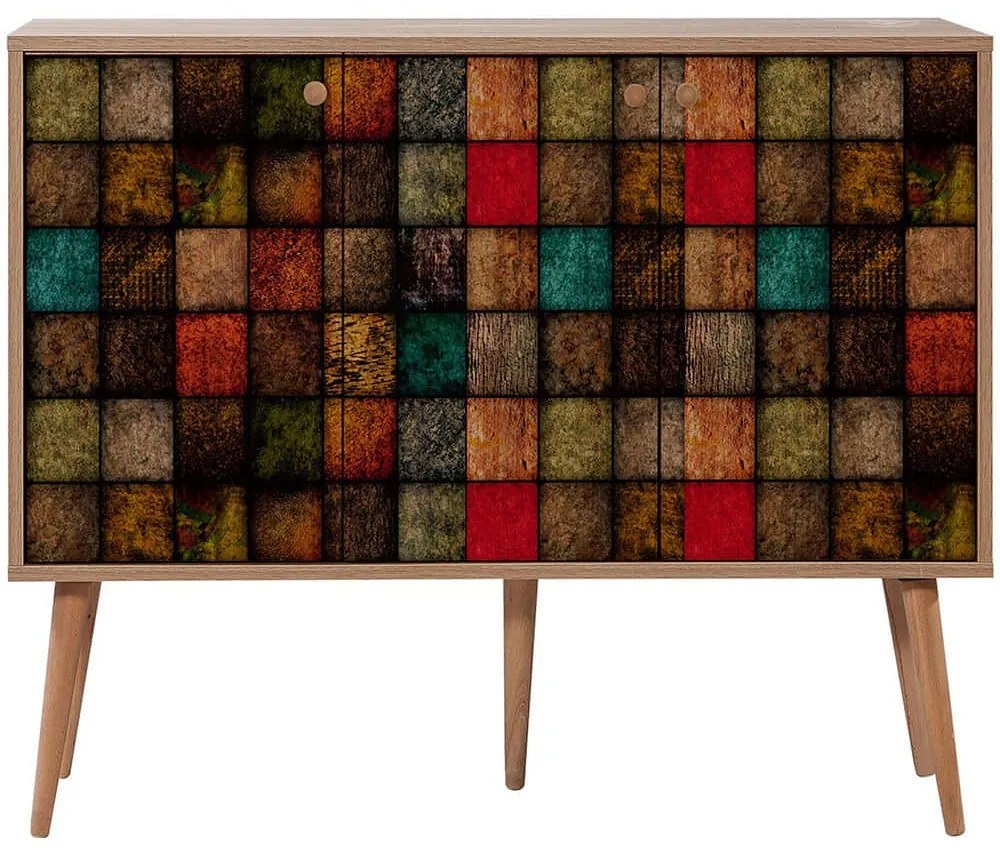 Μπουφές Mega 863SPH3423 120x36x90cm Multi Μοριοσανίδα,Ξύλο