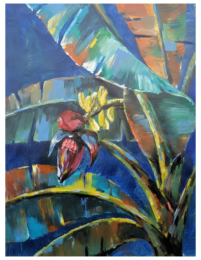 JUNGLE 1 ΠΙΝΑΚΑΣ ΚΑΜΒΑΣ ΞΥΛΟ 76x100xH3,5cm - 018810