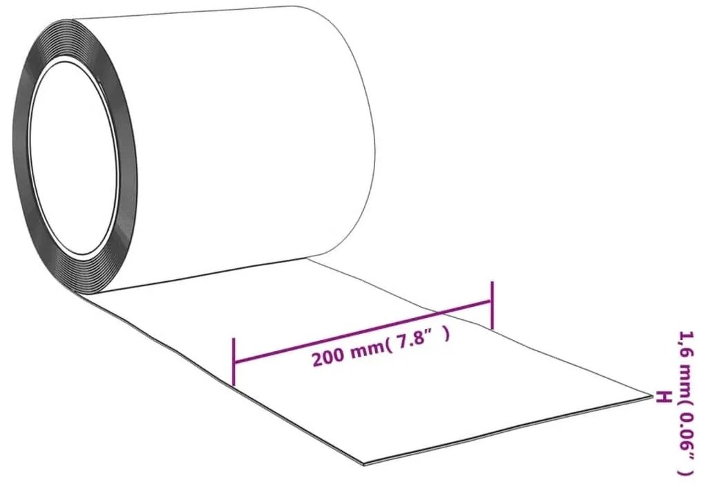 vidaXL Λωριδοκουρτίνα Μπλε 25 μ. 200 χιλ. x 1,6 χιλ. από PVC