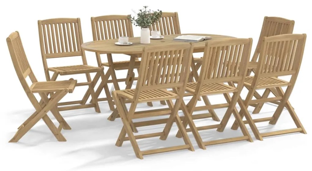 vidaXL Καρέκλες Κήπου Πτυσσόμενες 8 Τεμ. 48,5x57x90 εκ. Μασίφ Ακακίας