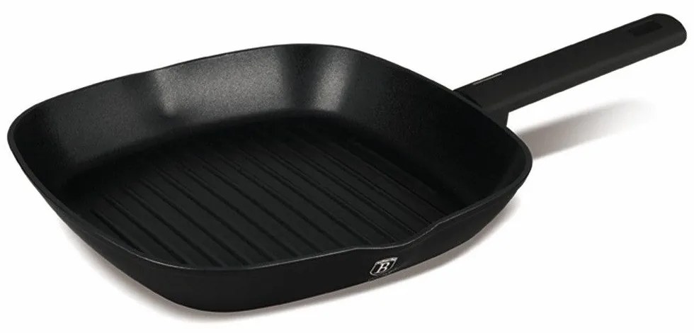 Berlinger Haus Αντικολλητικό Τηγάνι Grill 28 cm Από Τη Συλλογή Matte Black