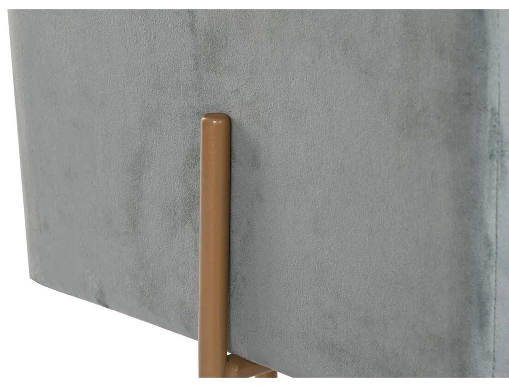 Υποπόδια DKD Home Decor Μέταλλο Τυρκουάζ πολυεστέρας (45 x 45 x 45 cm)