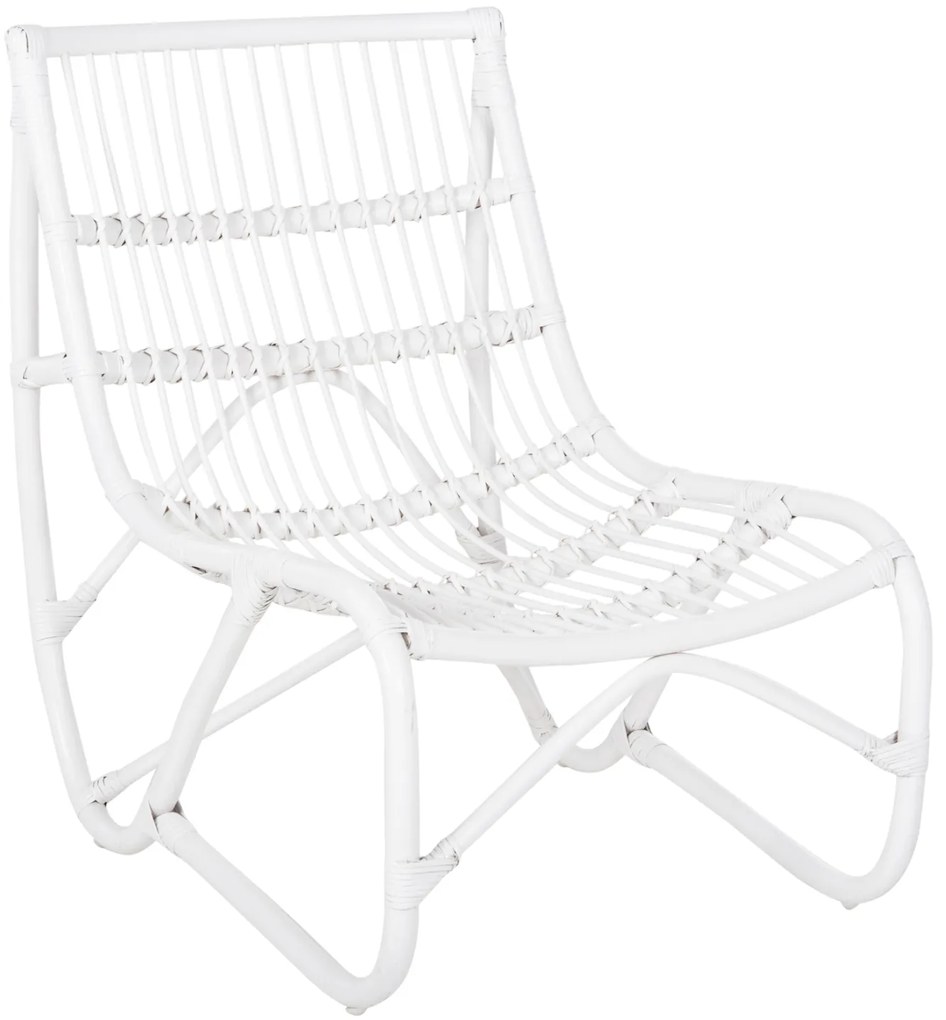 ΠΟΛΥΘΡΟΝΑ GRINN HM9815.03 ΡΑΒΔΟΙ RATTAN ΣΕ ΛΕΥΚΟ 56,5x73,5x79,5Υ εκ.