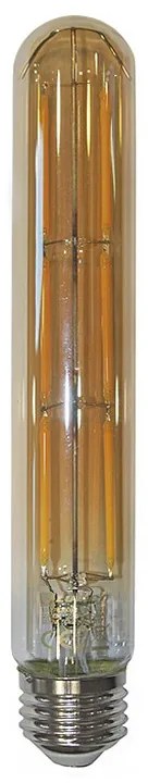 Adeleq Led Λάμπα Cog Σωλήνας L185mm D30mm Μελί Ε27 6W Θερμό 13-2730185600