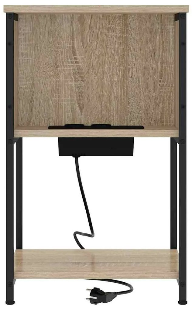 vidaXL Κομοδίνο Sonoma Δρυς 38 x 31 x 61 εκ Επεξεργασμένο ξύλο