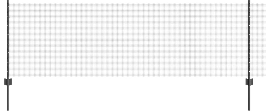 vidaXL Περίφραξη με 44 U Posts Γκρι 0.8x100 μ Ατσάλι