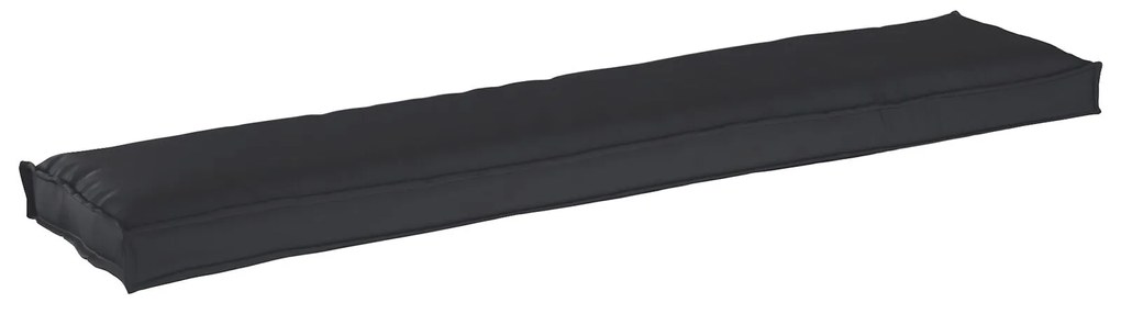 vidaXL Cushion για Παλέτα για Παγκάκι Μαύρο 180x40x8 εκ. από Υφασμα Oxford