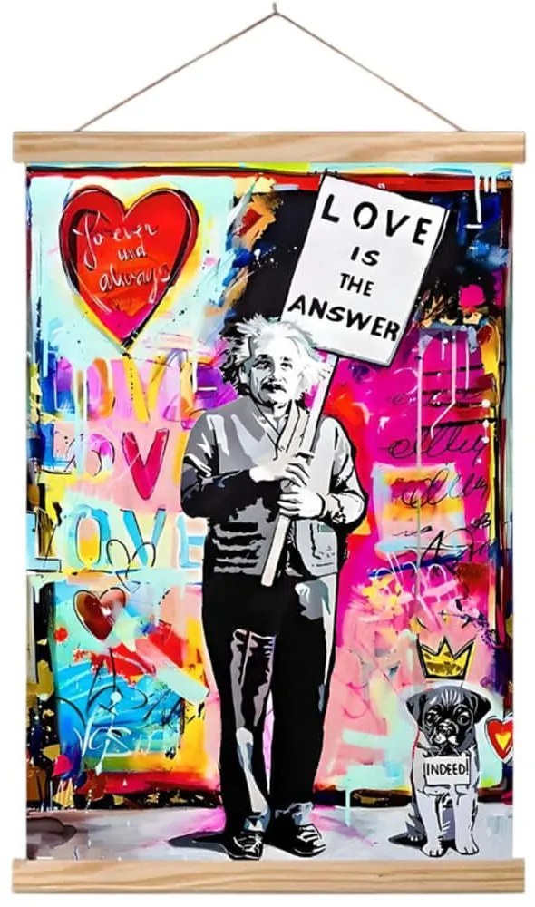 Διακοσμητικό Τοίχου 708BRS1194 50x70cm Multi Wallity Ξύλο,Ύφασμα