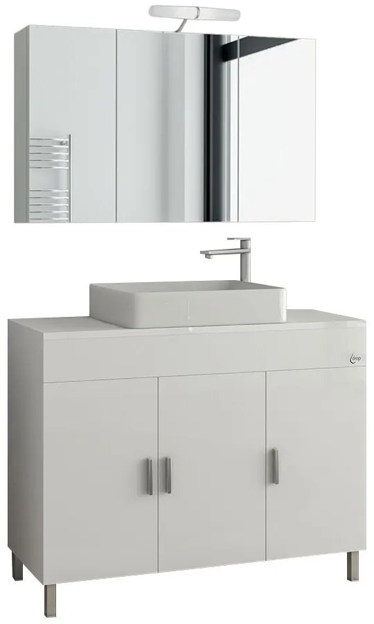 Σετ μπάνιου ROMA 100 II Λευκό