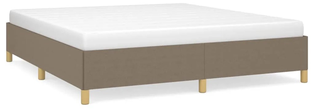 vidaXL Σκελετός Κρεβατιού Χωρίς Στρώμα Taupe 180x200 εκ. Υφασμάτινο