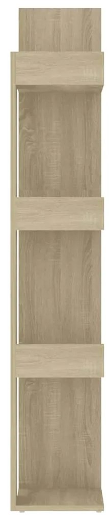 vidaXL Βιβλιοθήκη Sonoma Δρυς 86 x 25,5 x 140 εκ. από Επεξ. Ξύλο