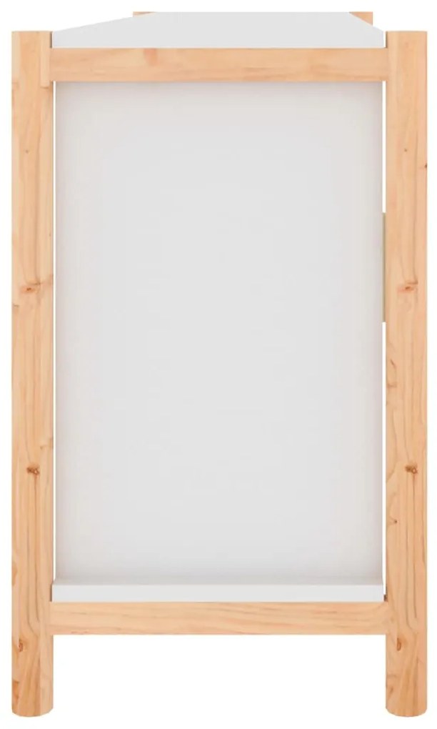 vidaXL Ντουλάπι Λευκό 107 x 38 x 60 εκ. από Επεξεργασμένο Ξύλο
