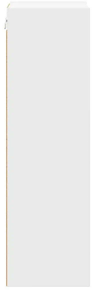 vidaXL Κρεμαστό ντουλάπι Λευκό 30 x 29,5 x 100 εκ. Επεξεργασμένο ξύλο