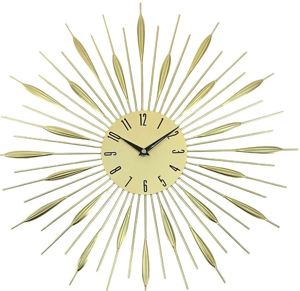 Ρολόι Τοίχου 844906 49,5x4x49,5cm Gold Ankor Μέταλλο