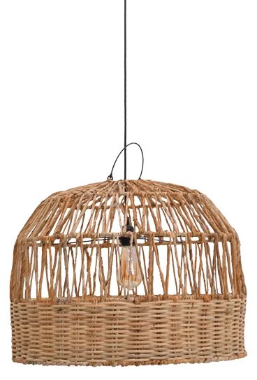 Intrahome Φωτιστικό οροφής Erdon intrahome  μπανάνα ξύλο-rattan pe σε φυσική απόχρωση Φ60x45εκ | SKU: INTRAPA-448111131