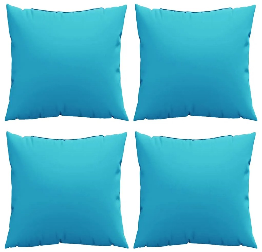 vidaXL Μαξιλάρια Ρίψης 4 pcs Τιρκουάζ 40 x 40 cm ύφασμα