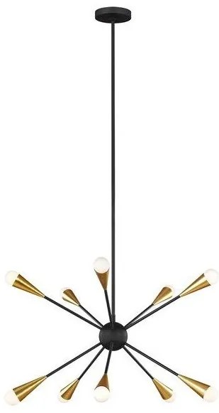 Πολυέλαιος Κρεμαστό Φωτιστικό 10xG9 Jax Elstead Lighting-FE-JAX10-MB-Μαύρο FE-JAX10-MB
