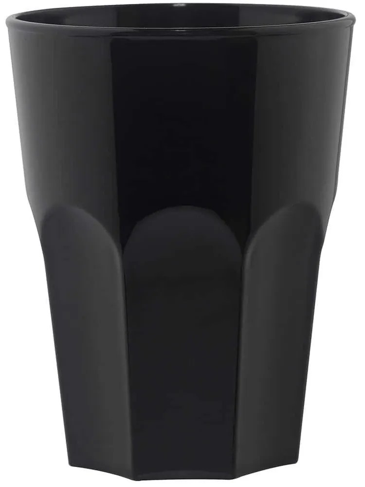 Ποτήρι Πισίνας Για Νερό Rox FM-B65 Φ8,3x10cm 290ml Black Bar&amp;Wine Plastic