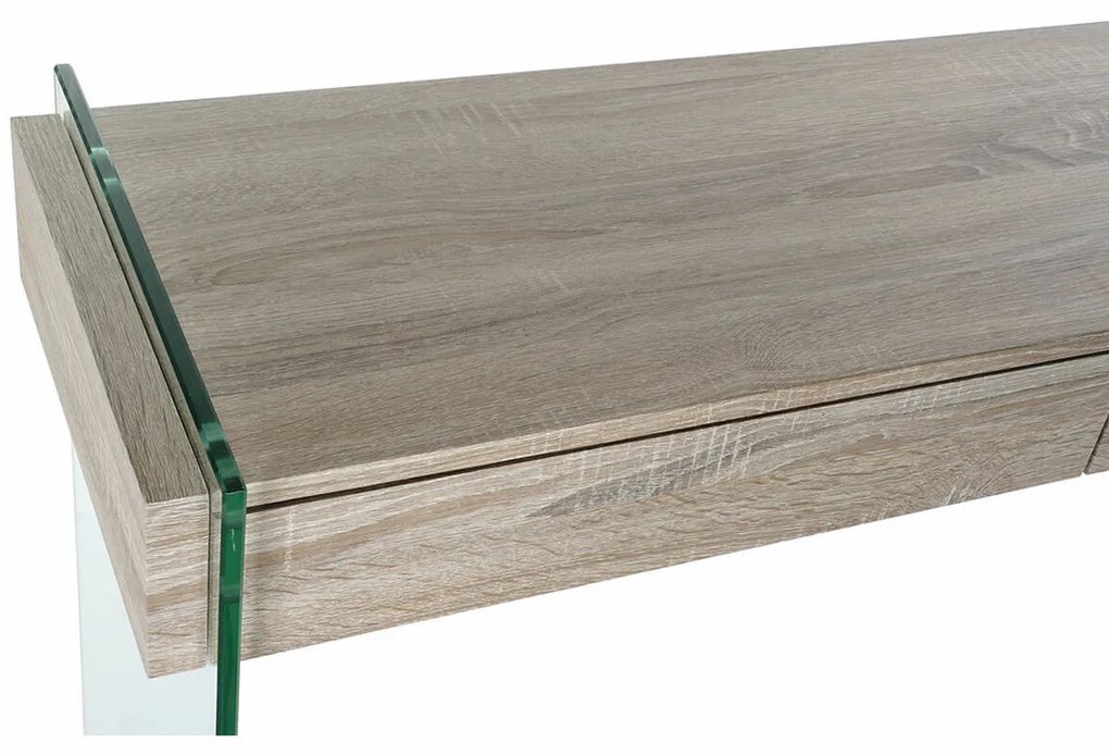 Βοηθητικό Τραπέζι DKD Home Decor Διαφανές Φυσικό Ξύλο Κρυστάλλινο Ξύλο MDF 120 x 40 x 76 cm