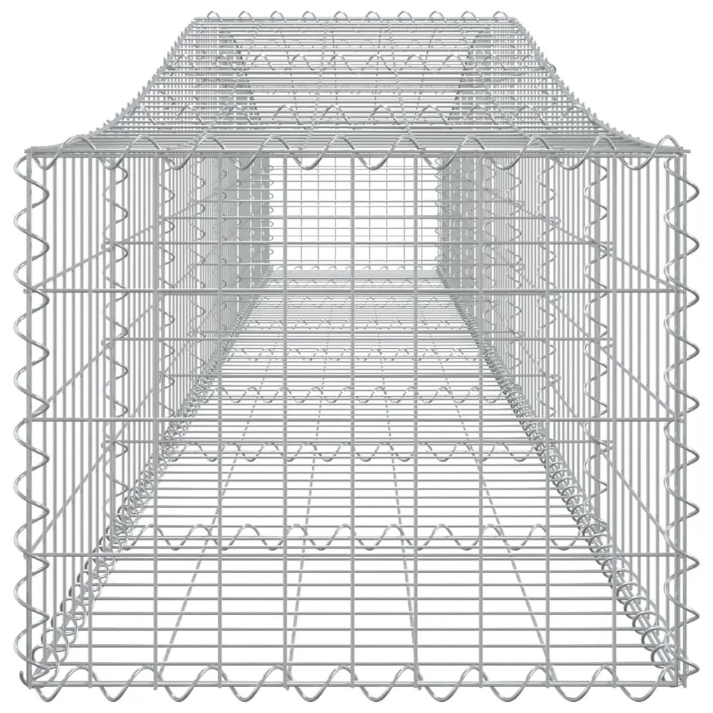 vidaXL Συρματοκιβώτια Τοξωτά 10 τεμ. 400x50x40/60 εκ. Γαλβαν. Ατσάλι