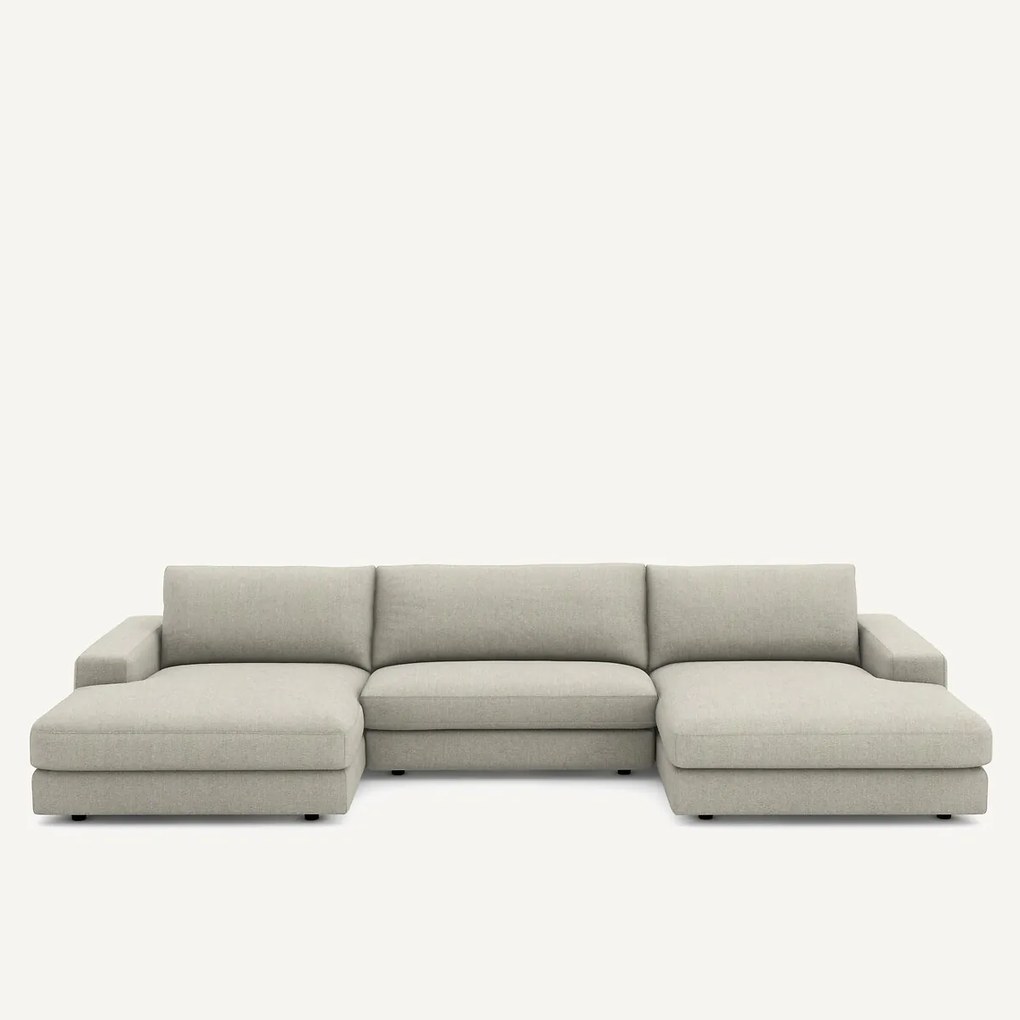 Καναπές 5 θέσεων με ύφασμα τουίντ, Skander