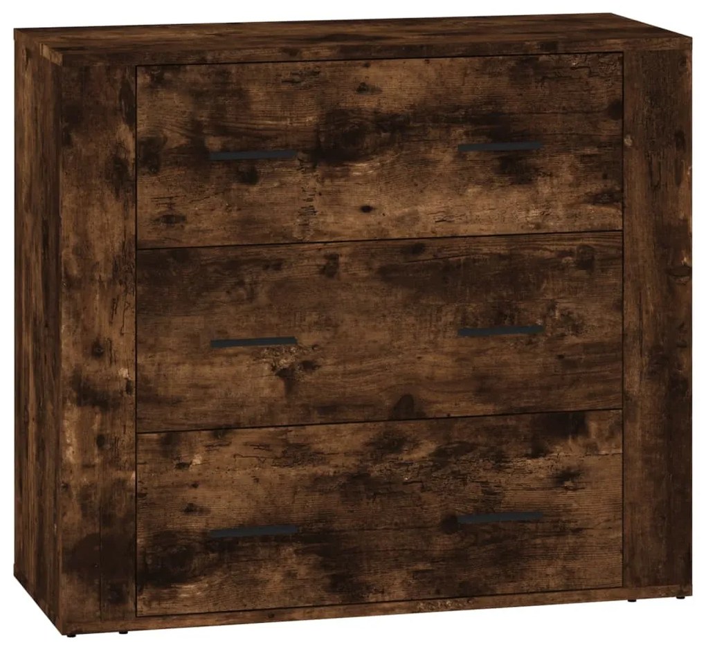 vidaXL Ντουλάπια 3 τεμ. Καπνιστή δρυς Επεξεργασμένο Ξύλο