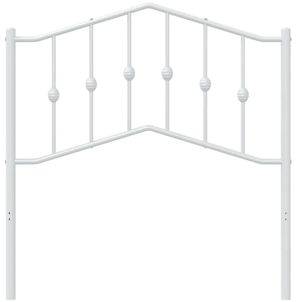 vidaXL Κεφαλάρι Λευκό 90 εκ. Μεταλλικό