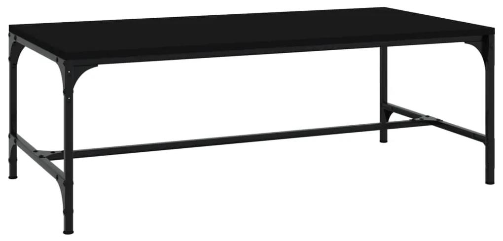 vidaXL Τραπεζάκι Σαλονιού Μαύρο 80x50x35 εκ. Επεξεργασμένο Ξύλο