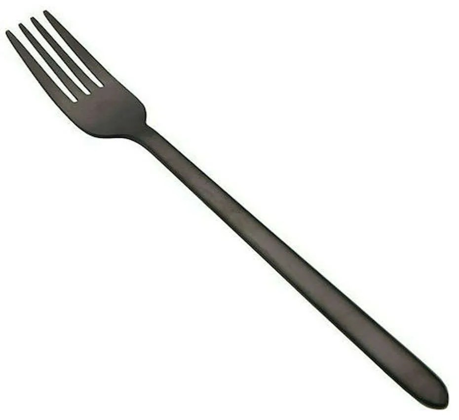 Πιρούνι Φαγητού Cuba 03027 20,6cm Black Dinox Stainless Steel